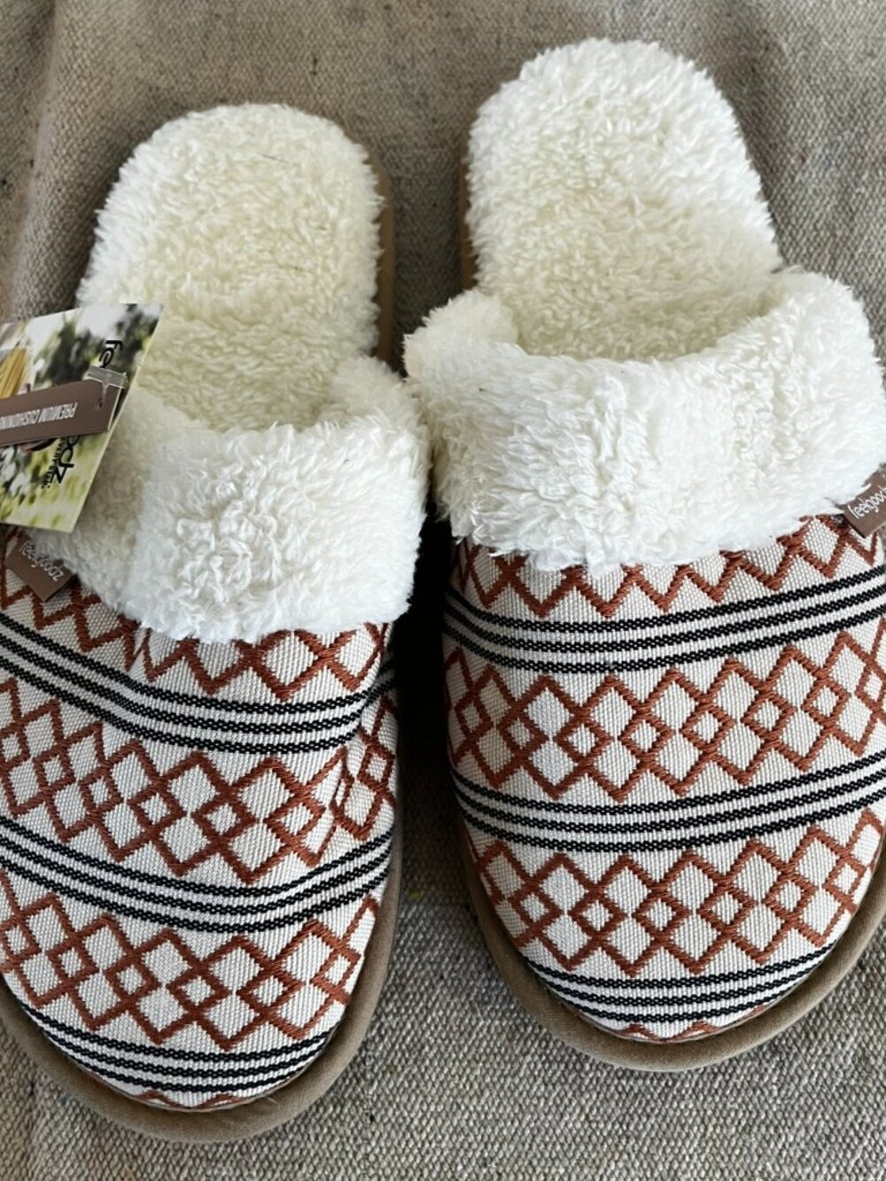 Feelgoodz Woman's Aurora Mule Ultra-soft Sherpa Lined Slippers Sz 8-9